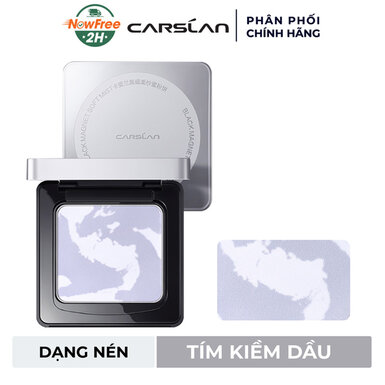 Phấn Phủ Carslan Dạng Nén Vỏ Xám Màu Tím 8g