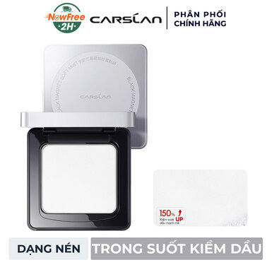 Phấn Phủ Carslan Dạng Nén Vỏ Xám Màu Trong Suốt 8g