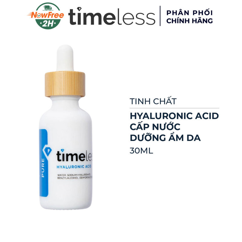 Serum Timeless Hyaluronic Acid Cấp Nước, Dưỡng Ẩm Da 30ml