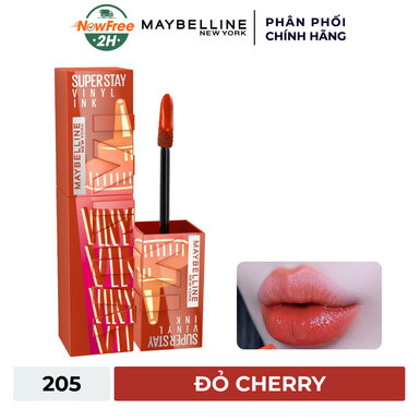 Son Bóng Maybelline 205 Sriracha - Đỏ Cherry 4.2ml