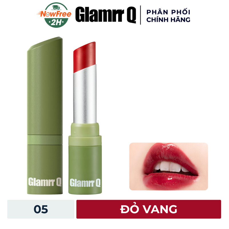 Son Dưỡng Có Màu Glamrr Q Thuần Chay 05 Đỏ Vang 4.5g