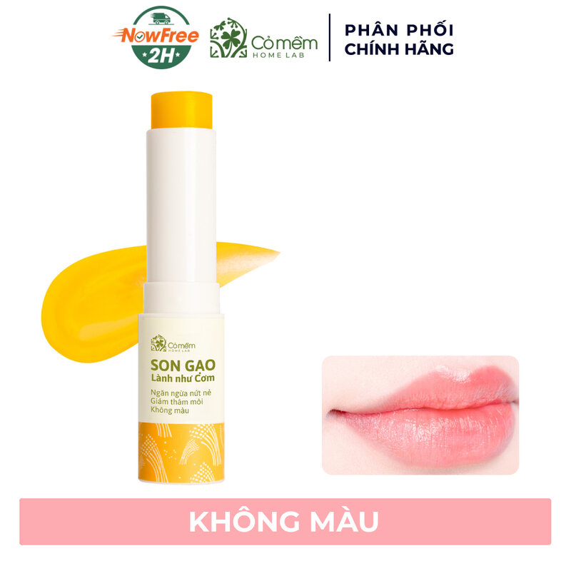 Son Dưỡng Gạo Cỏ Mềm Không Màu 3.6g