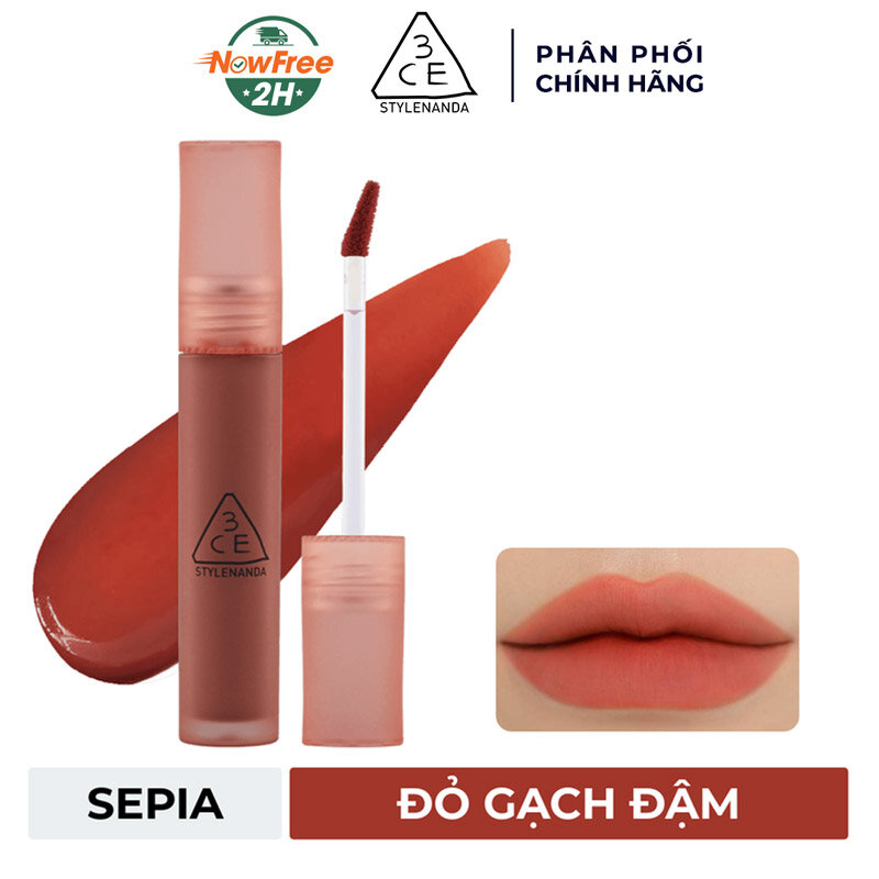 Son Kem Lì 3CE Sepia - Đỏ Gạch Đậm 4.6g