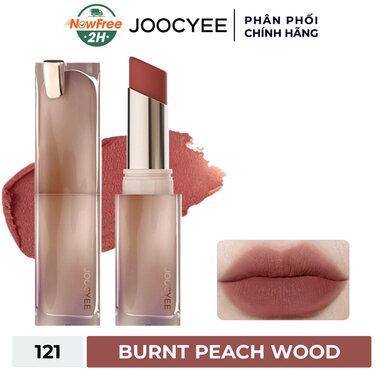 Son Thỏi Joocyee Mịn Lì Màu 121 Burnt Peach Wood 3.2g