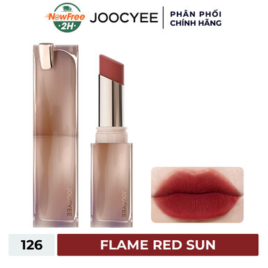 Son Thỏi Joocyee Mịn Lì Màu 126 Flame Red Sun 3.2g