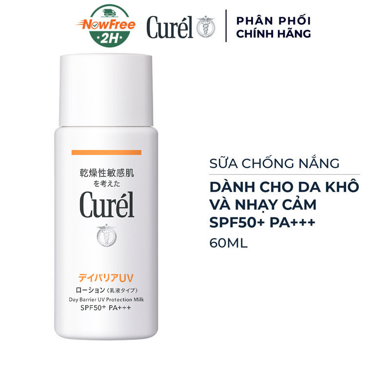 Sữa Chống Nắng Curél Mặt & Toàn Thân Cho Da Khô Nhạy Cảm 60ml