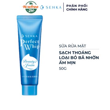 [Gift] Sữa Rửa Mặt Senka Tạo Bọt Chiết Xuất Tơ Tằm Trắng 50g