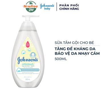 Sữa Tắm Gội Johnson's Baby Toàn Thân Mềm Mịn Cho Bé 500ml