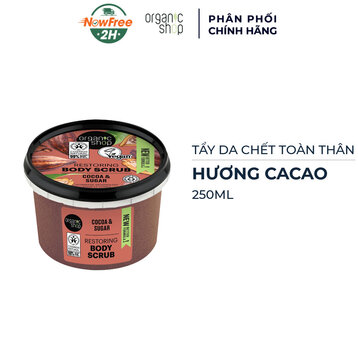Tẩy Da Chết Toàn Thân Organic Shop Hương Cacao 250ml