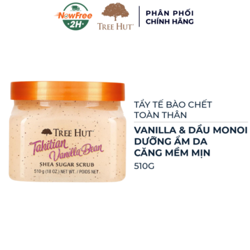 Tẩy Tế Bào Chết Toàn Thân Tree Hut Vanilla & Dầu Monoi 510g