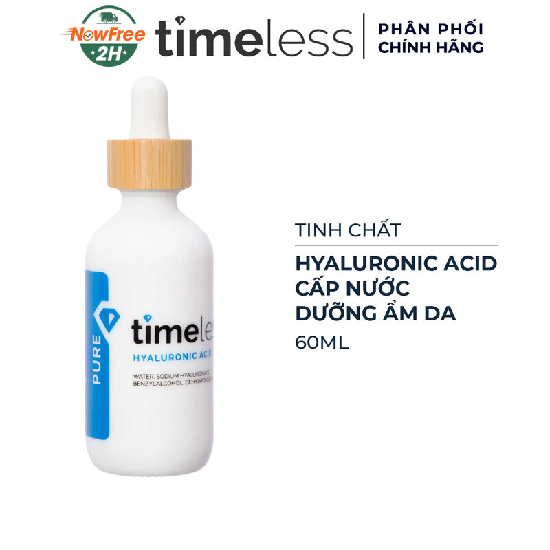 Serum Timeless Hyaluronic Acid Cấp Nước, Dưỡng Ẩm Da 60ml