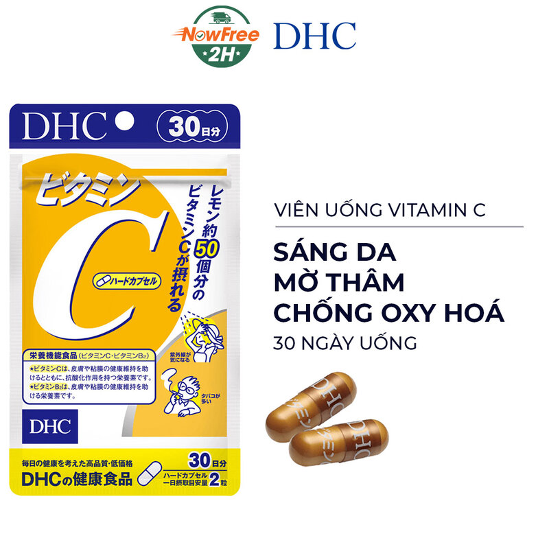 Thực Phẩm Bảo Vệ Sức Khỏe DHC Dạng Viên Uống Bổ Sung Vitamin C 30 Ngày