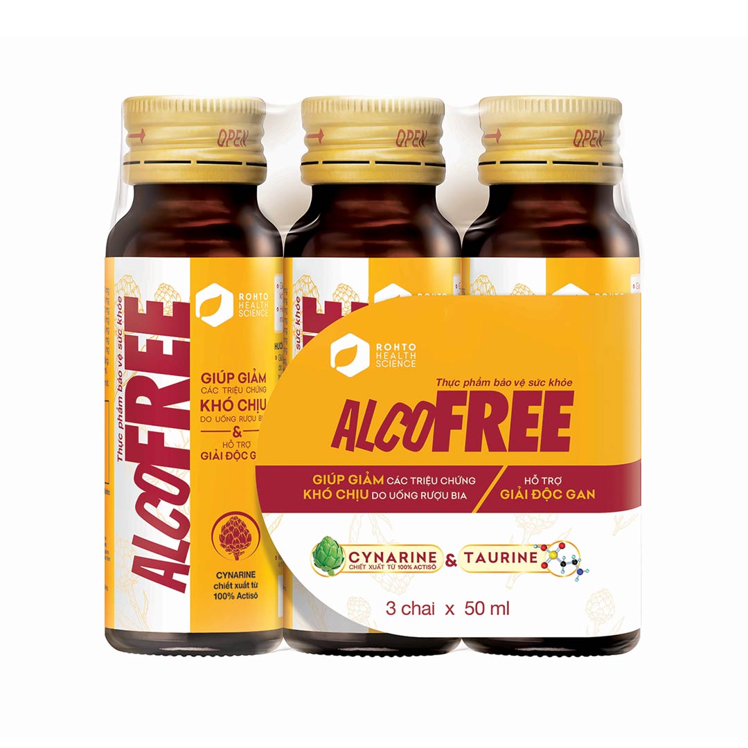 [HSD 01/2027] Bộ 3 Chai Thực Phẩm Bảo Vệ Sức Khỏe Alcofree