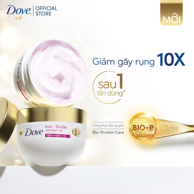 Kem Ủ Tóc Dove Biotin Giảm Gãy Rụng 300ml