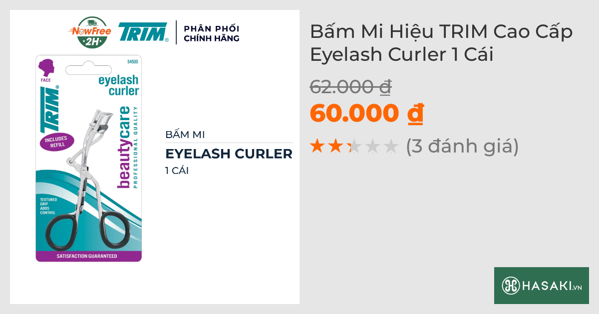 Bấm Mi Hiệu TRIM Cao Cấp Eyelash Curler 1 Cái