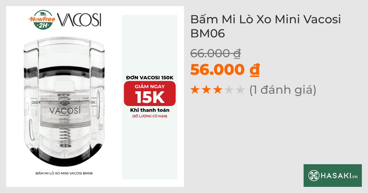 Bấm Mi Lò Xo Mini Vacosi BM06