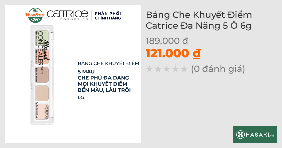 Bảng Che Khuyết Điểm Catrice Đa Năng 5 Ô 6g