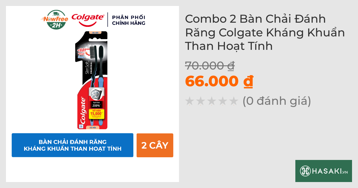 Bộ 2 Bàn Chải Đánh Răng Colgate Kháng Khuẩn Than Hoạt Tính