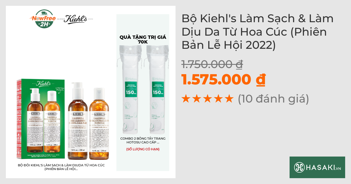 Bộ Kiehl's Làm Sạch & Làm Dịu Da Từ Hoa Cúc (Phiên Bản Lễ Hội 2022)