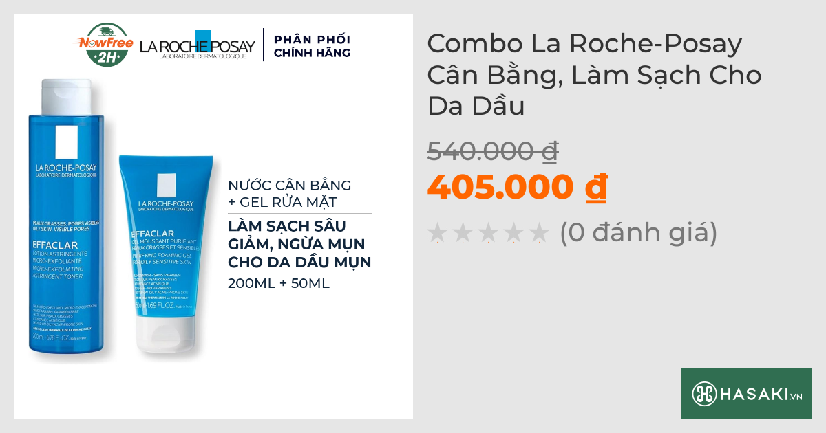 Combo La Roche-Posay Cân Bằng, Làm Sạch Cho Da Dầu