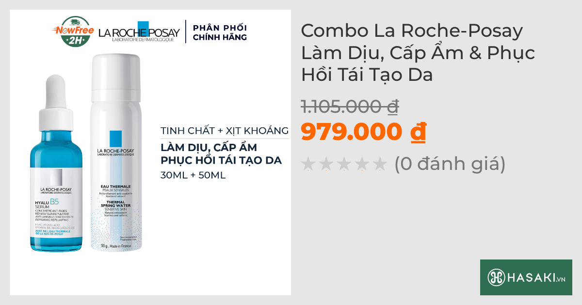 Combo La Roche-Posay Làm Dịu, Cấp Ẩm & Phục Hồi Tái Tạo Da