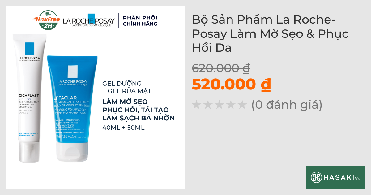 Bộ Sản Phẩm La Roche-Posay Làm Mờ Sẹo & Phục Hồi Da