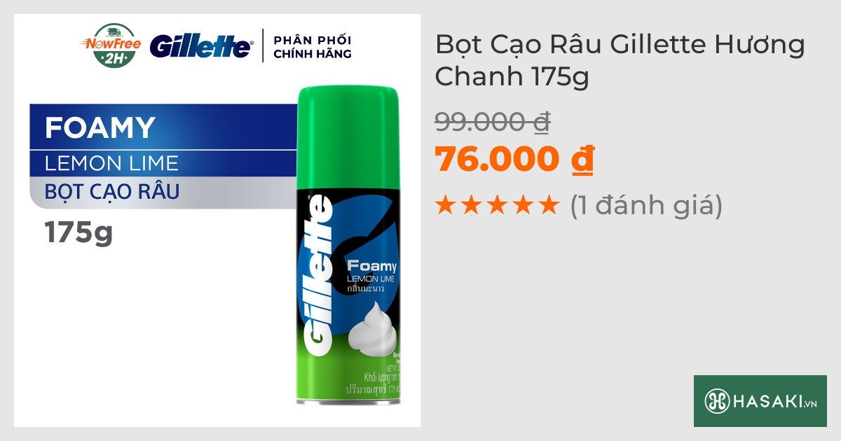 Bọt Cạo Râu Gillette Hương Chanh 175g