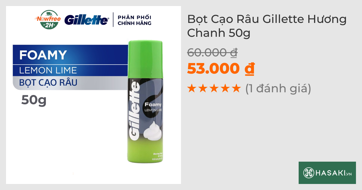 Bọt Cạo Râu Gillette Hương Chanh 50g