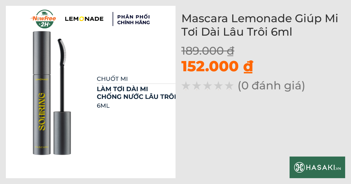 Mascara Lemonade Giúp Mi Tơi Dài Lâu Trôi 6ml