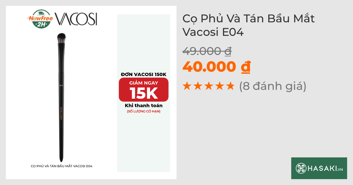 Cọ Phủ Và Tán Bầu Mắt Vacosi E04