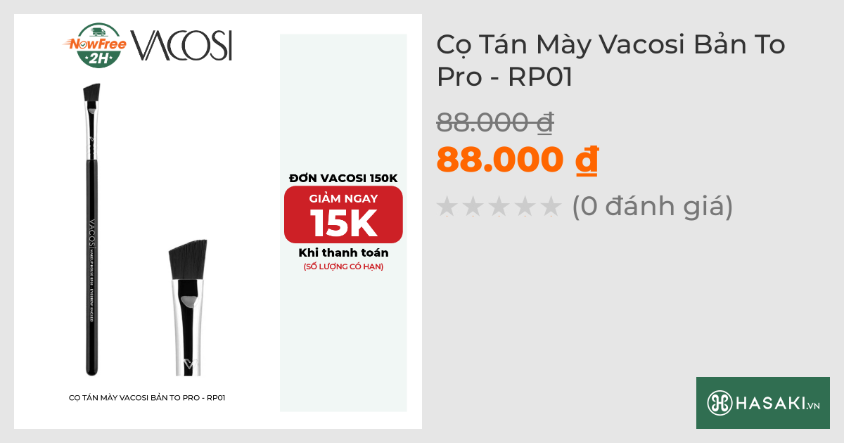 Cọ Tán Mày Vacosi Bản To Pro - RP01