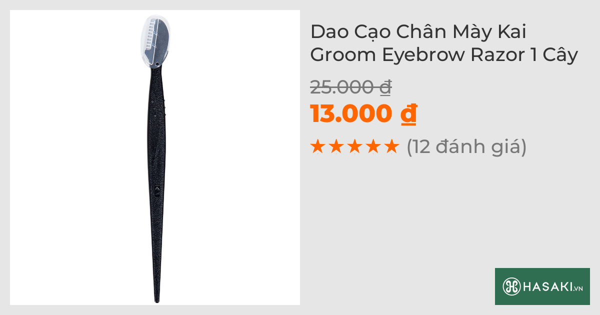 Dao Cạo Chân Mày Kai Groom Eyebrow Razor 1 Cây