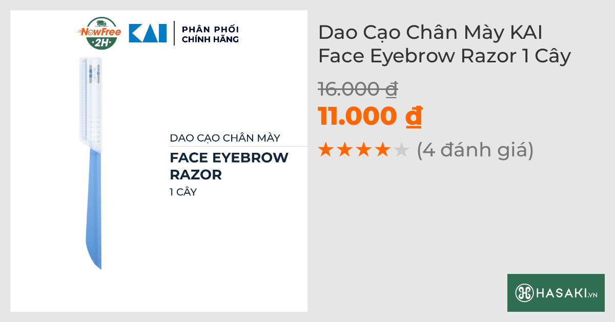 Dao Cạo Chân Mày KAI Face Eyebrow Razor 1 Cây