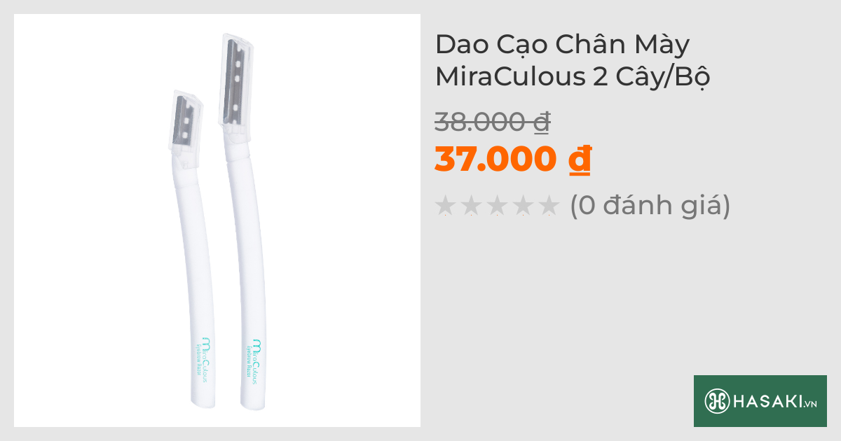 Dao Cạo Chân Mày MiraCulous 2 Cây/Bộ