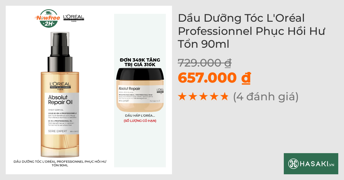 Dầu Dưỡng Tóc L'Oréal Professionnel Phục Hồi Hư Tổn 90ml