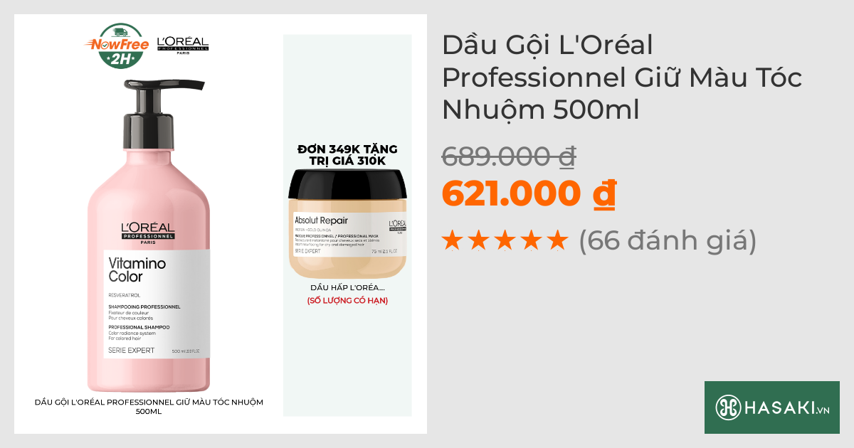 Dầu Gội L'Oréal Professionnel Giữ Màu Tóc Nhuộm 500ml