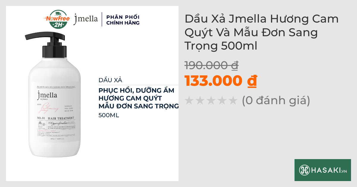 Dầu Xả Jmella Hương Cam Quýt Và Mẫu Đơn Sang Trọng 500ml