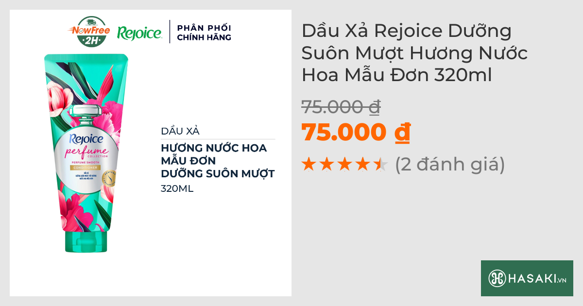 Dầu Xả Rejoice Dưỡng Suôn Mượt Hương Nước Hoa Mẫu Đơn 320ml