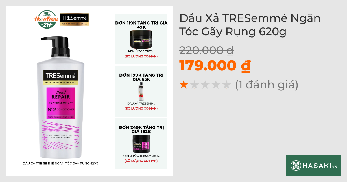 Dầu Xả TRESemmé Ngăn Tóc Gãy Rụng 620g