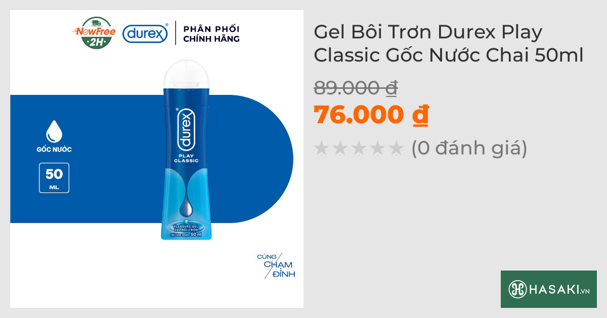 Gel Bôi Trơn Durex Play Classic Gốc Nước Chai 50ml