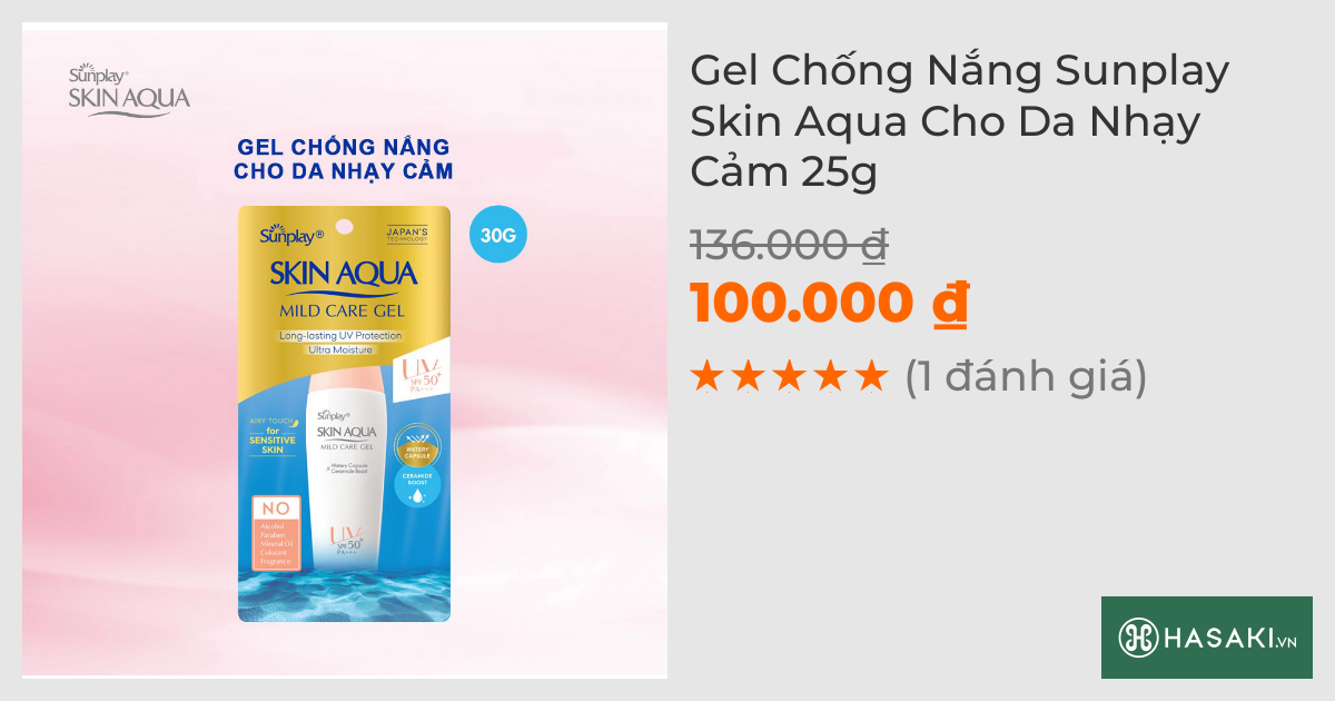 Gel Chống Nắng Sunplay Skin Aqua Cho Da Nhạy Cảm 25g