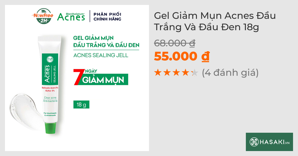 Gel Giảm Mụn Acnes Đầu Trắng Và Đầu Đen 18g