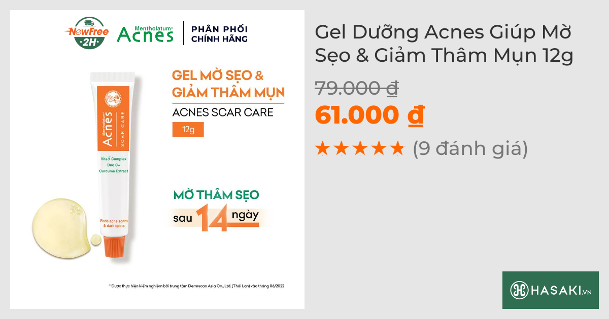 Gel Dưỡng Acnes Giúp Mờ Sẹo & Giảm Thâm Mụn 12g