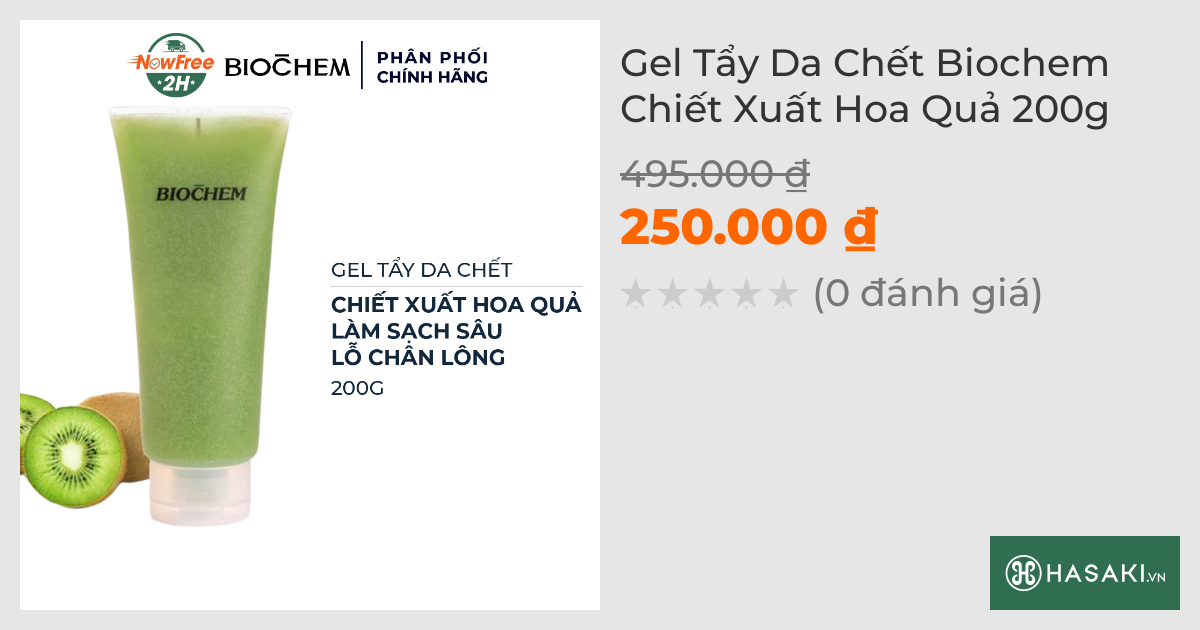 Gel Tẩy Da Chết Biochem Chiết Xuất Hoa Quả 200g