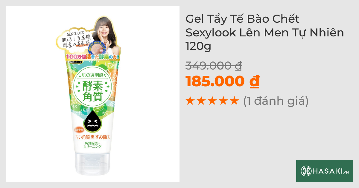 Gel Tẩy Tế Bào Chết Sexylook Lên Men Tự Nhiên 120g