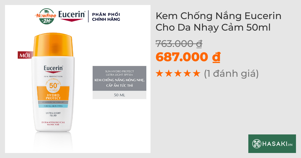 Kem Chống Nắng Eucerin Cho Da Nhạy Cảm 50ml