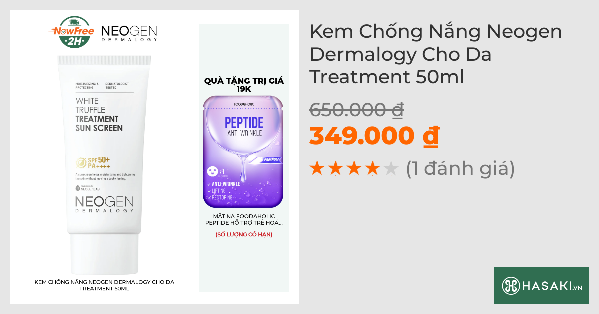 Kem Chống Nắng Neogen Dermalogy Cho Da Treatment 50ml