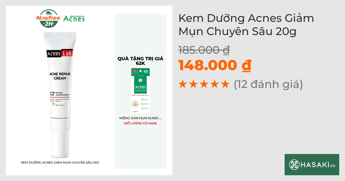 Kem Dưỡng Acnes Giảm Mụn Chuyên Sâu 20g