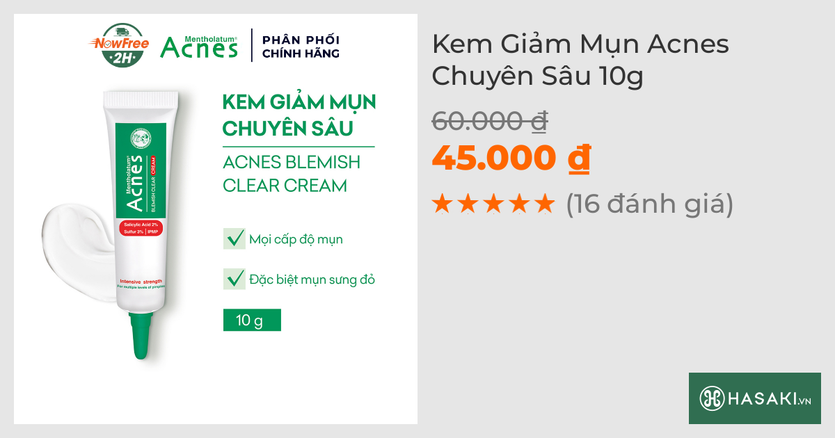 Kem Giảm Mụn Acnes Chuyên Sâu 10g