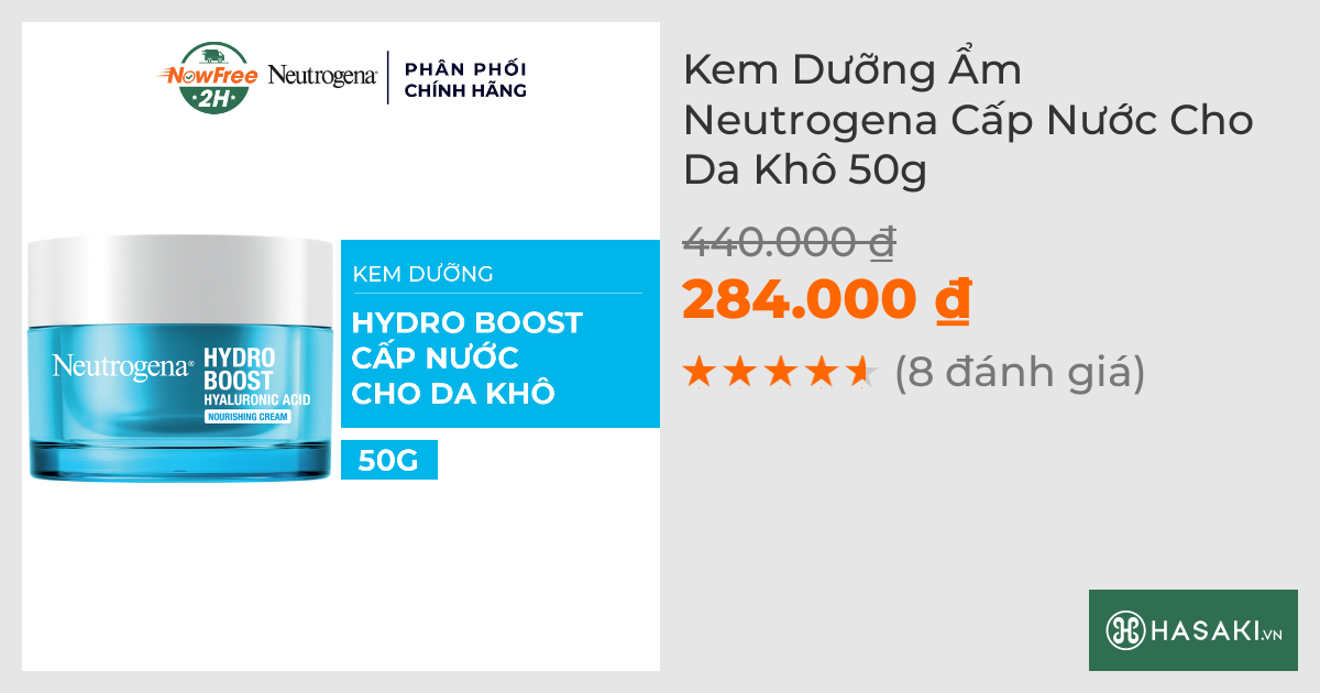 Kem Dưỡng Ẩm Neutrogena Cấp Nước Cho Da Khô 50g